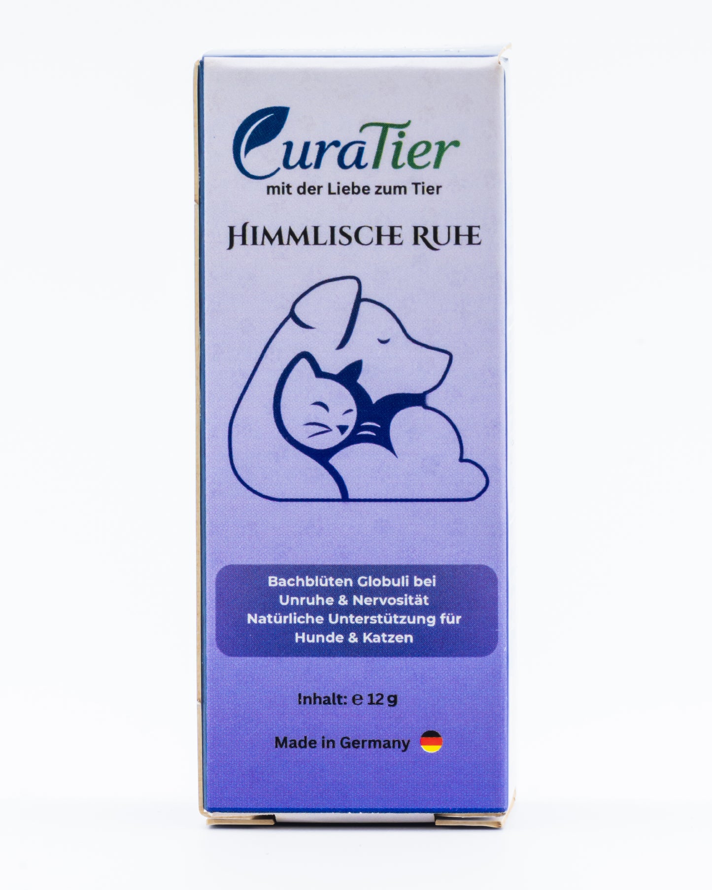 Himmlische Ruhe – Bachblüten Globuli für Hunde & Katzen – Entspannung & innere Balance bei Unruhe, Hyperaktivität & Reisen – 12 g