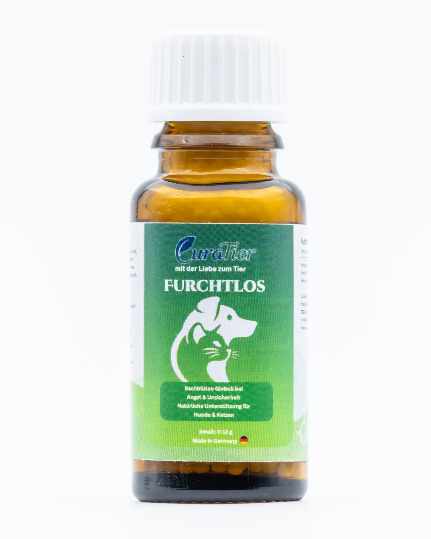 CuraTier Furchtlos – Bachblüten Globuli bei Angst & Unsicherheit