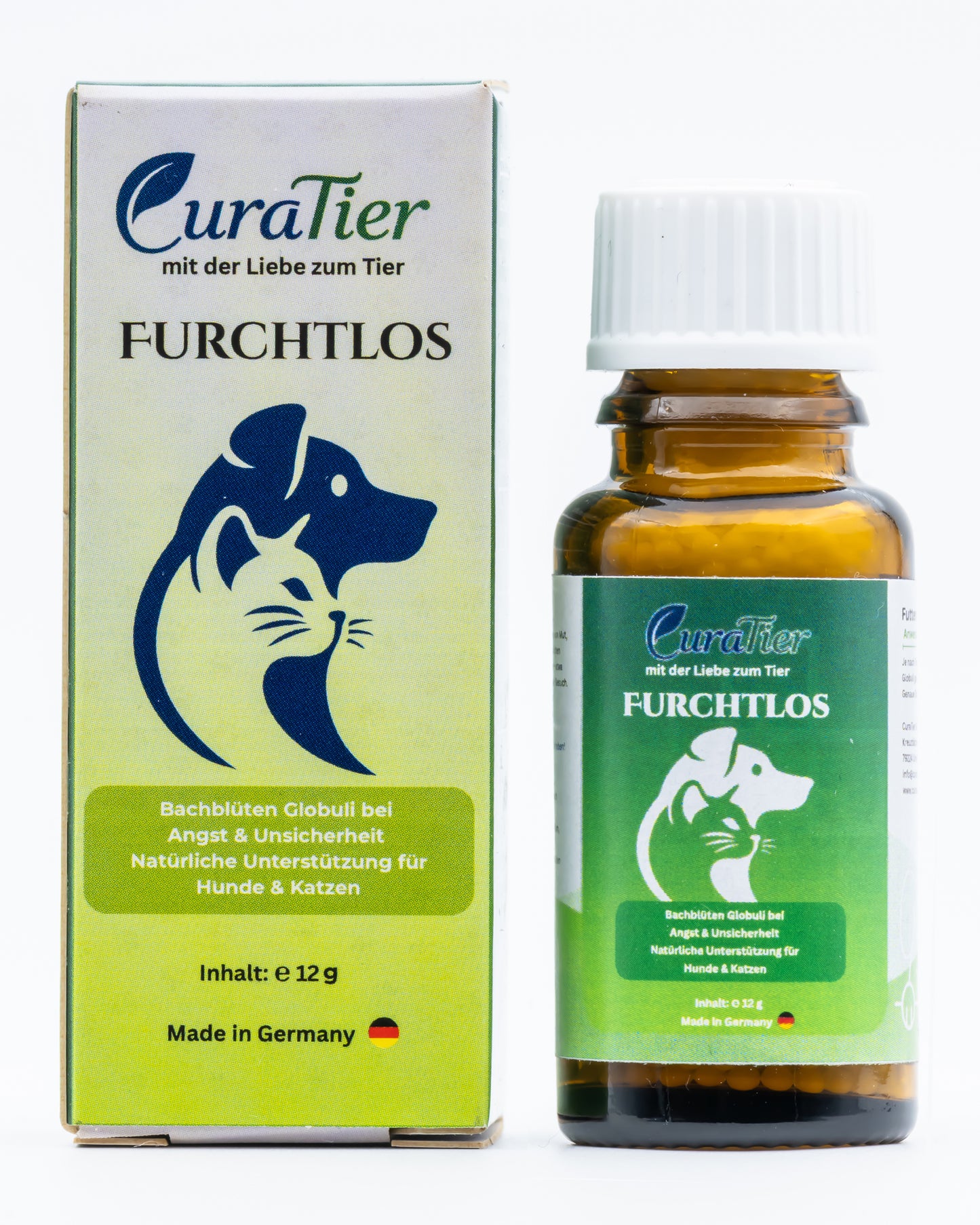 CuraTier Furchtlos – Bachblüten Globuli bei Angst & Unsicherheit