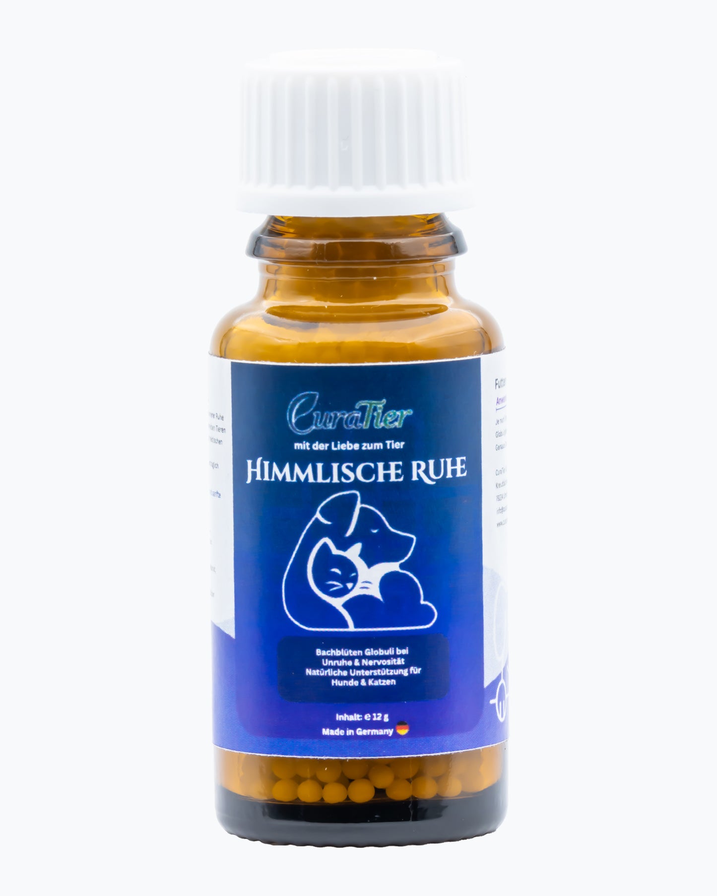 CuraTier Himmlische Ruhe – Bachblüten Globuli bei Unruhe, Hyperaktivität & Reisen