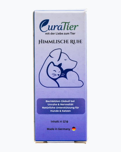 CuraTier Himmlische Ruhe – Bachblüten Globuli bei Unruhe, Hyperaktivität & Reisen